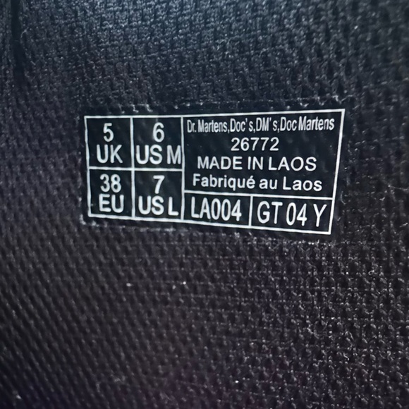 NWOB Dr. Martens 1460 boots in pale pink patent leather Women’s Sz 7 - Picture 13 of 15